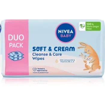 NIVEA BABY Soft & Cream servetele delicate pentru copii