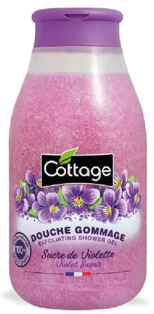 Cottage Gel de duș exfoliant Violet Sugar, 270 ml