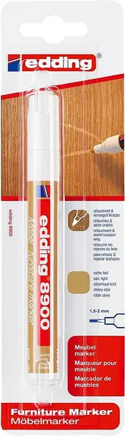 Marker pentru mobilă din lemn Edding 8900 - Nuc deschis, 1,5-2,0 mm