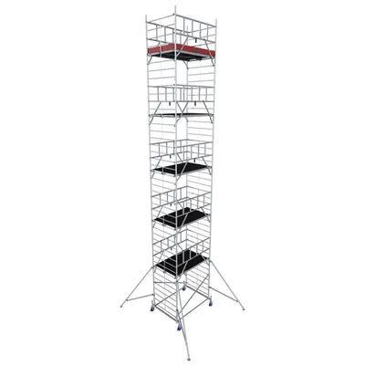 Schela Protec XXL 1,2 x 2m, aluminiu, inaltime lucru 12,3m, inaltime max. platforma 10,3m