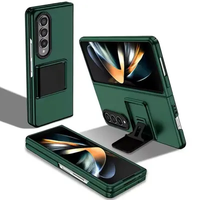 Husa Suport Patrat, Samsung Galaxy Z Fold 6, Protectie antisoc, Verde Engros