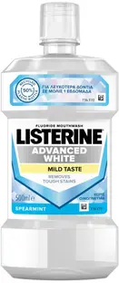 Listerine Apă de gură Advanced White, Mild taste, 500 ml