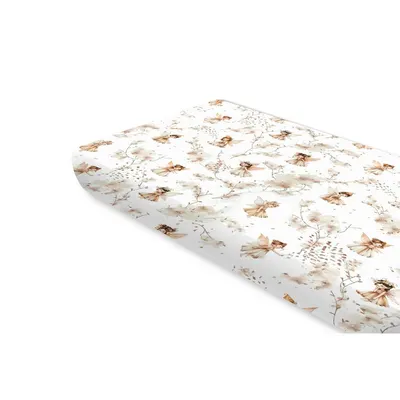 Cearceaf cu elastic, MimiNu, Pentru pat 160x80 cm, Din bumbac certificat Oeko Tex Standard 100, Fairy