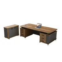 Birou directorial Majestic cu corp lateral si două usi /mini-bar - dimensiuni 2000*950*750 mm