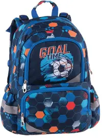 Ghiozdan școlar Pulse Anatomic - Goal Time, 3 compartimente