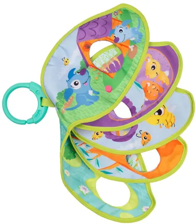 Carte textilă Playgro - Fericiți acasă cu animalele de teatru de păpuși