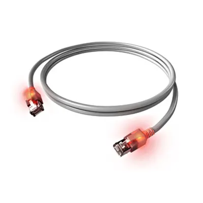 Patchcablu Cat.6 cu LED neecranat RJ45 gri 7,5m