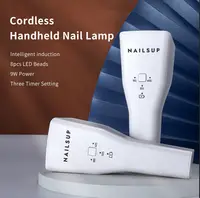 Lampă UV/LED Mini Profesională NAILSUP 9W Reîncărcabilă pentru Ojă Semipermanentă, Gel UV și Nail Art