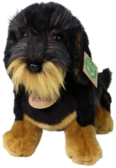 Jucărie de pluș Rappa Eco Friends - Dachshund Dog, așezat, 30 cm