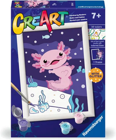 Set de pictură pe numere Ravensburger CreArt - Axolotl