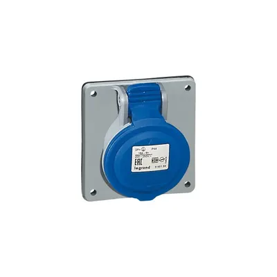 Panou montaj priza P17 - inclinata - IP44 - 200/250 V~ - 16 A - 3P+E