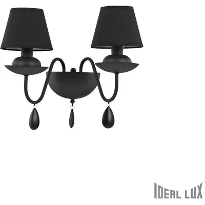 aplica Blanche, 2 becuri, dulie E14, L:400 mm, H:345 mm, Negru