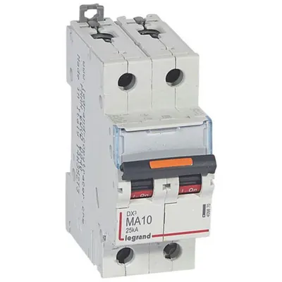 Disjunctor DX³-2P-230/400V~-10A-25kA-declansator magnetic - 2M