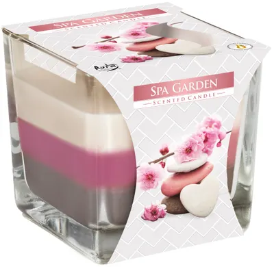 Lumânare aromată Bispol Aura - Spa Garden, 170 g