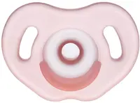Suzetă de silicon Wee Baby - Full Silicone, 0-6 luni, roz