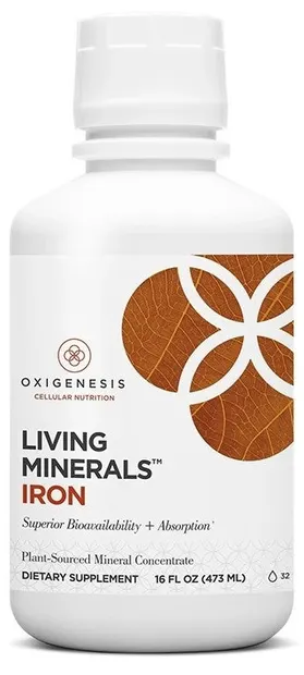 Living Minerals Iron, 473 ml, Oxigenesis