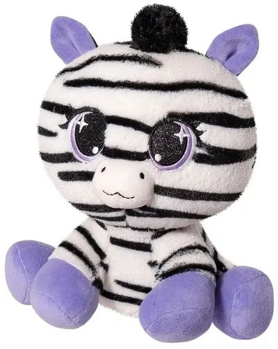 Zebră de pluș Stip - Lula, mov, 25 cm