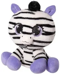 Zebră de pluș Stip - Lula, mov, 25 cm