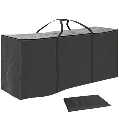 Outsunny Sac Grădină 720L Impermeabil Negru | Aosom Romania