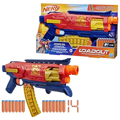 NERF Loadout Shadowspeed Recon Blaster Pompare cu Tambur