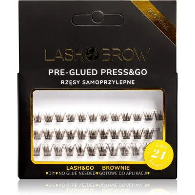 Lash Brow Press&Go Self-Adhesive Eyelashes gene false smocuri autoadezive Everyday Brownie 1 buc