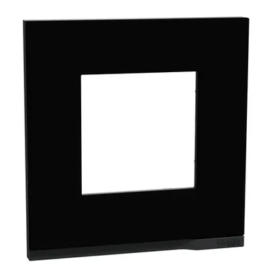 Placa ornament, Unica Pure, un modul, negru