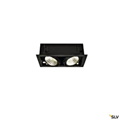 KADUX LED dublu DL Set, 3000K30°, negru mat