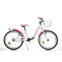 Bicicleta cu pedale, Dino Bikes, City Smarty, 20 inch, Pink and White