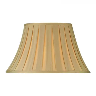Abajur Nell Gold Faux Silk Empire Shade 37.5cm