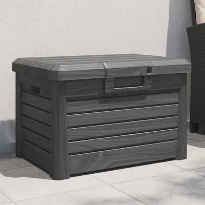 vidaXL Cutie de perne exterior antracit 73x50,5x46,5 cm polipropilenă