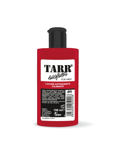 Loțiune După Ras Tarr Cu Mentol Calmarea Iritațiilor și Revigorarea Pielii, 150 Ml