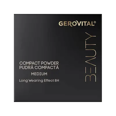 Pudra compacta Medium Beauty, 9.5g, Gerovital