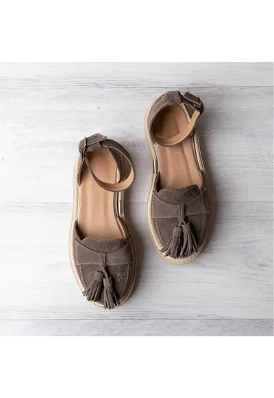 Pantofi din piele Augustino - Maro taupe