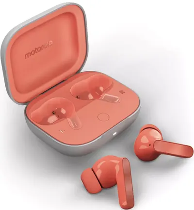 Căști wireless Motorola - Moto Buds, TWS, ANC, Coral Peach