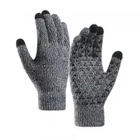 Manusi De Iarna Tactile Iwarm ST0018, Marime 23cm, Negre Gri