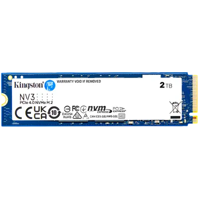 Kingston 2TB NV3 SSD M.2 2230 PCIe 4.0 NVMe, Read: 6,000/ Write: 5,000MB/s