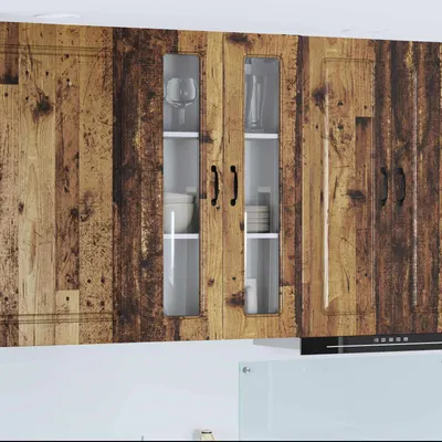 vidaXL Panou mașină de spălat vase Kalmar Lemn vechi 60 x 31 x 100 cm