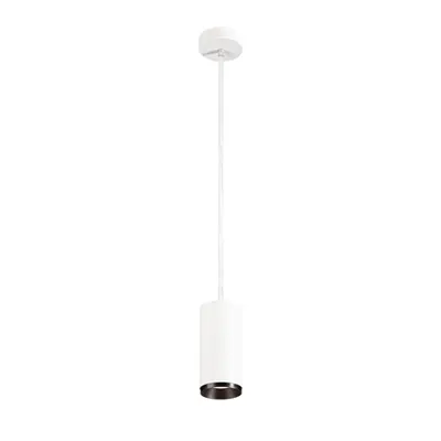 Lampa suspendata, lustra NUMINOS M Pendant, white Indoor LED pendant light white/black 4000K 36°