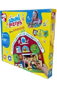 Puzzle cu sunete. Animale de la ferma