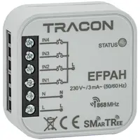 Emitator radio, 4 canale, in doza de aparataj 230 V, 50 Hz, 868.32 MHz, 250 m
