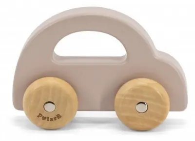 Mașină de împins din lemn Viga Toys - PolarB, bej