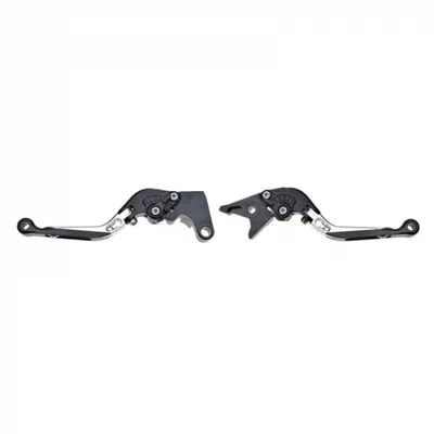 Set leviere, frana si ambreiaj, culoare argintu, foldabile, Yamaha R1,R6,FZ-1,FZ-6
