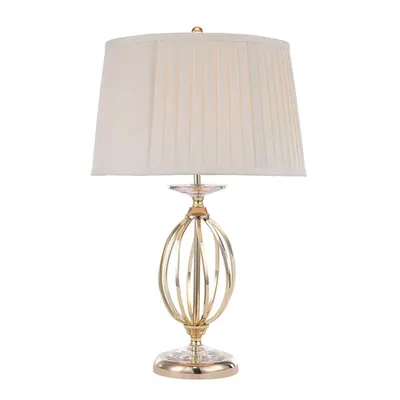 Veioza Aegean 1 Light Table Lamp – Polished Brass