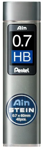 Mine grafit Pentel - Ain Stein - HB, 0.7 mm, 40 bucati
