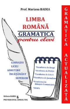 Gramatica actualizata. Admitere liceu, facultate