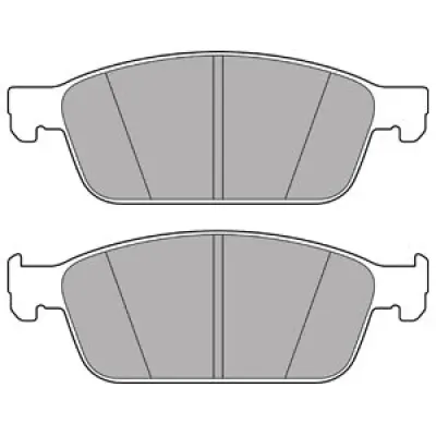 Set placute frana, frana disc DELPHI LP2495