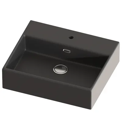 Lavoar baie pe blat Celesta Urban 50 50 x 42 x 14 cm orificiu baterie ceramica antracit mat