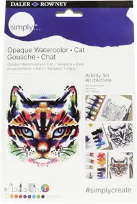 Set de pictură cu vopsele tempera Daler-Rowney Simply - Cat