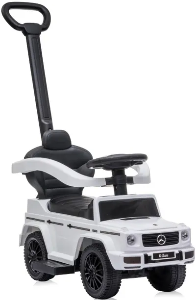 Masina cu maner Lorelli - Mercedes-benz G350d, alba