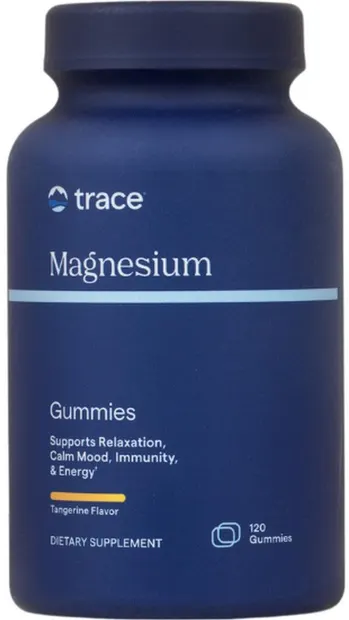 Trace Minerals Magnesium, mandarină, 120 tablete masticabile